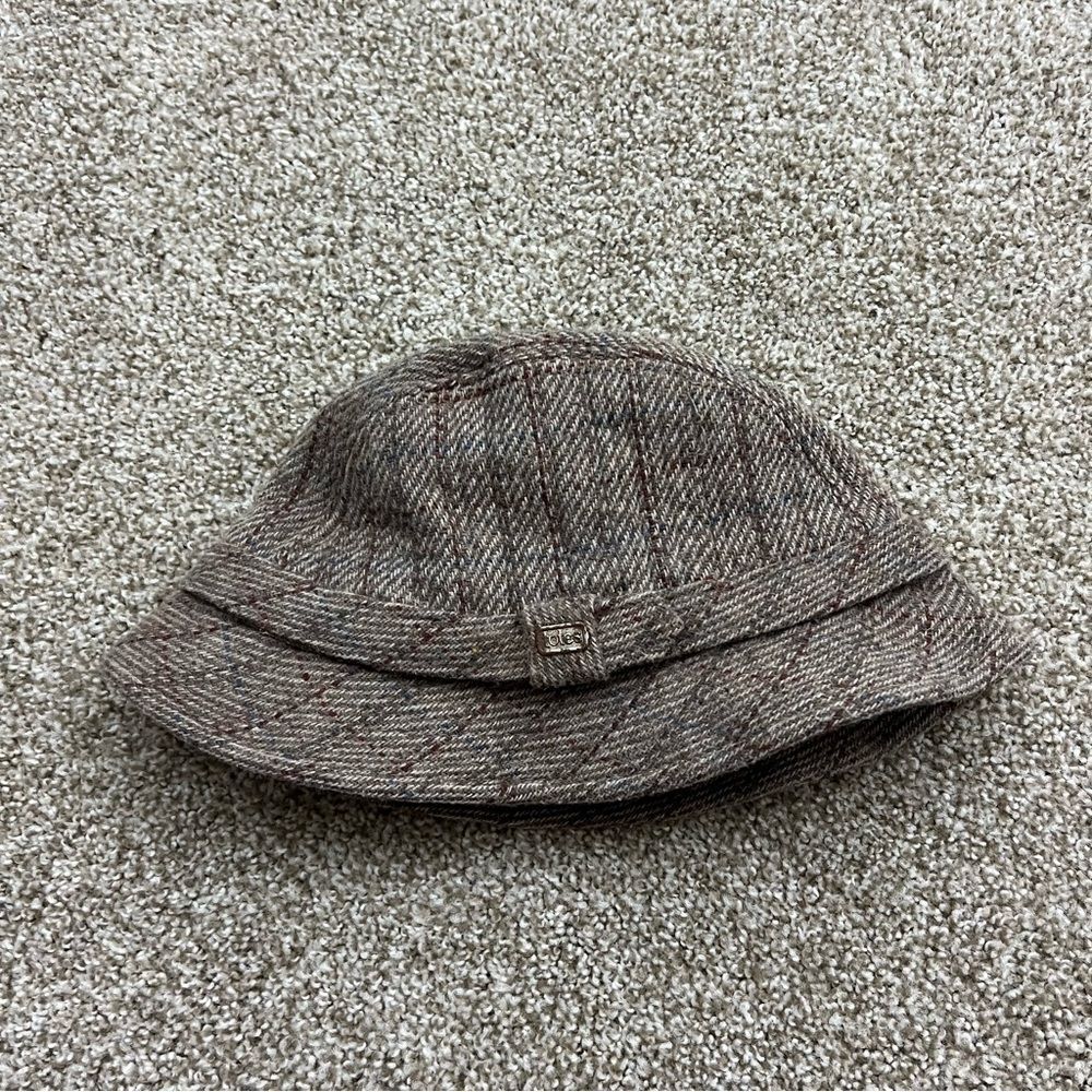 Vintage Totes Wool Tweed Fedora Bucket Hat Size L
